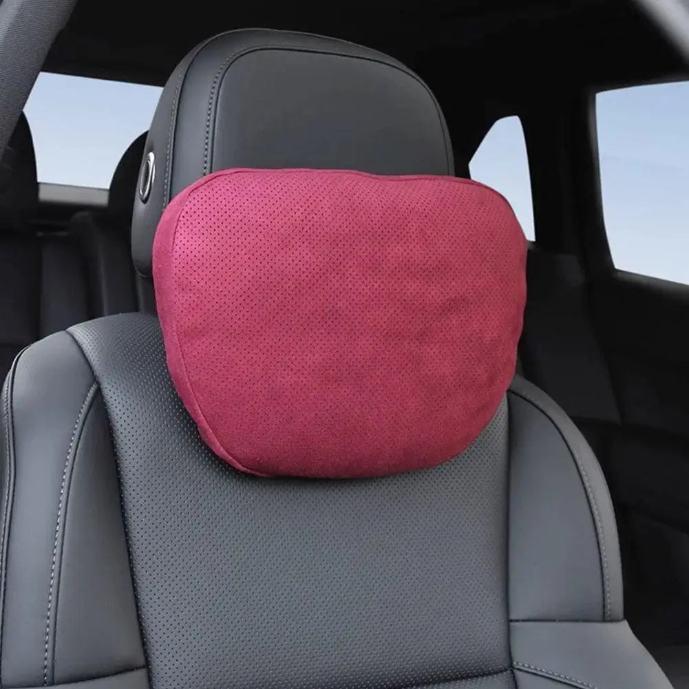 Luxury Car Headrest Pillow,Premium Neck Support Cushion for Mercedes S-Class, BMW,Breathable,Soft for Long Drive Comfort Peaceful Pleasures Health and Wellness F