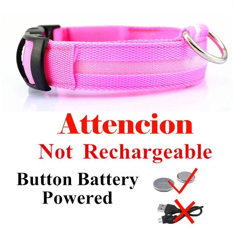 Colorful USB Rechargeable Pet Dog LED Glowing Collar Luminous Flashing Necklace Outdoor Walking Night Safety Supplies DC05 Peaceful Pleasures Health and Wellness