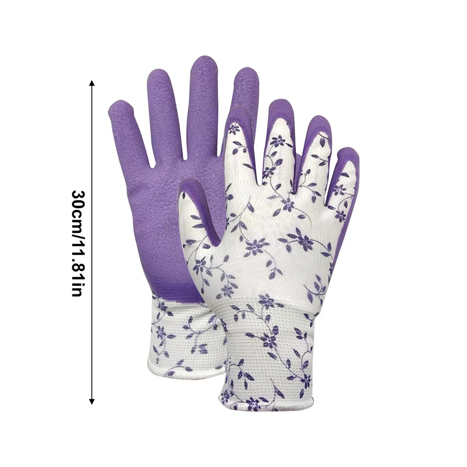 Garden Gloves One Size for Women Breathable Foam Latex Working Gloves, for Gardening Landscape DIY Rubber Gloves Peaceful Pleasures Health and Wellness
