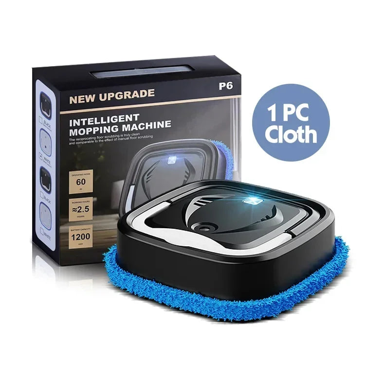 Intelligent Robot Vacuum Cleaner 2000Pa Strong Suction Sweep Mop Smart Mapping Anti Hair Tangle for Hard Floor Carpet Pet Hair Peaceful Pleasures Health and Wellness Black