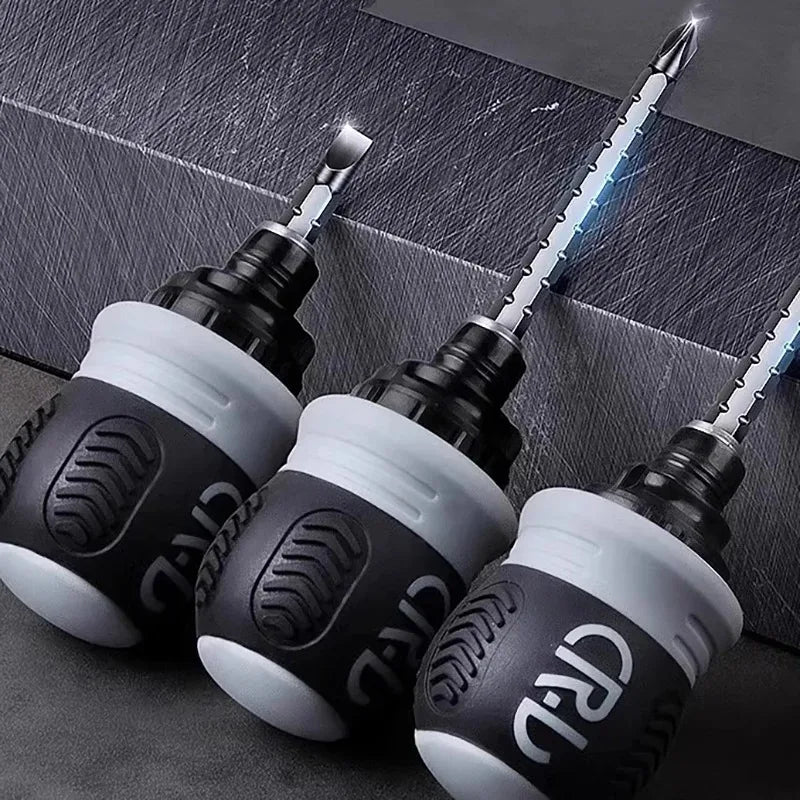 12 in 1 Ratchet Screwdriver Set Labor-Saving Dual-Purpose Short Radish Head CR-V Bits 3-Way Adjustment DIY Hand Tool Peaceful Pleasures Health and Wellness
