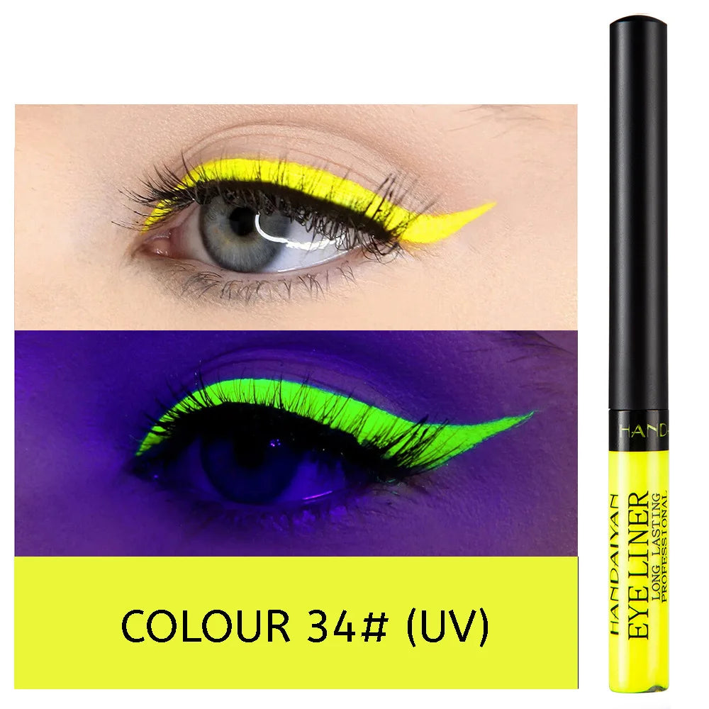 Handaiyan Neon UV Glow Liquid Eyeliner – Waterproof Matte