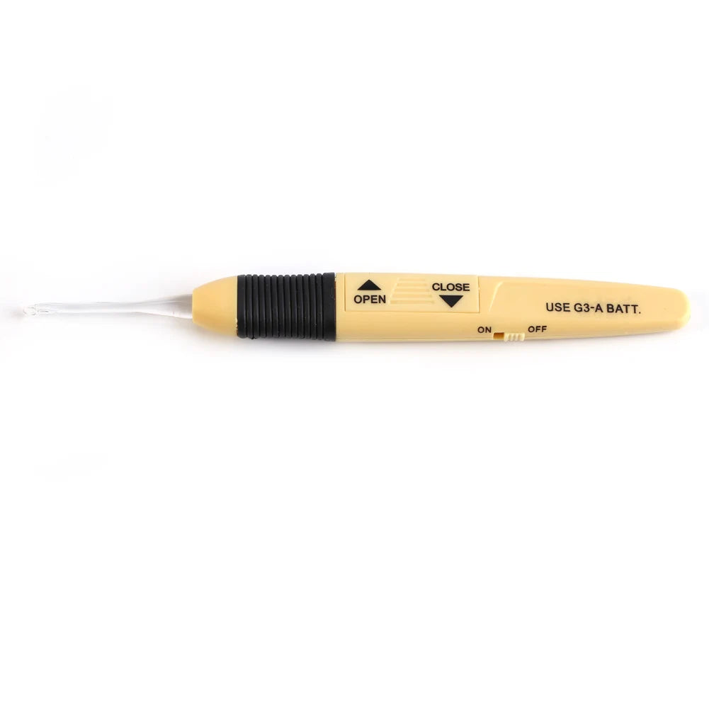 Lightweight LED Crochet Hooks 6.10inch LED Weave Sewing Tool Battery Powered Crochet Hooks Weaving for Woman Moms DIY Weaving Peaceful Pleasures Health and Wellness