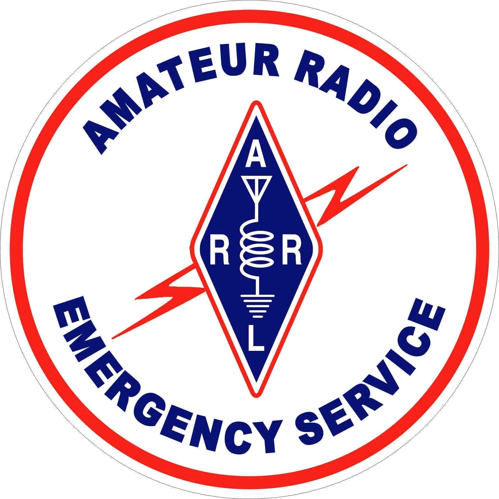 4Packs 4" Amateur Radio Emergency Service Sticker Vinyl Decal For Car Window Bumper Weatherproof Peaceful Pleasures Health and Wellness