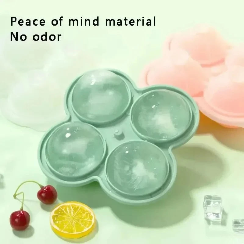 1pc Large Silicone Ice Cube Trays - Easy-Release No Leakage Perfect for Whiskey Cocktails Juice and Parties Peaceful Pleasures Health and Wellness