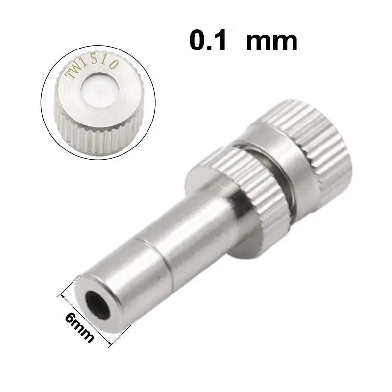 10-Pack Low Pressure Atomizing Misting Nozzles | Metal Sprayers
