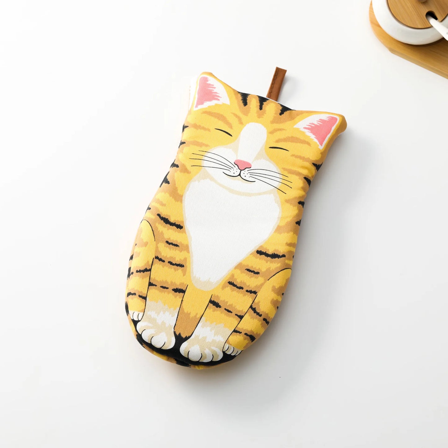 1pc Cute Cat Paws Oven Mitts Cat Claw Baking Oven Gloves Anti-scald Microwave Heat Resistant Insulation Non-slip Cat Paw Gloves Peaceful Pleasures Health and Wellness B