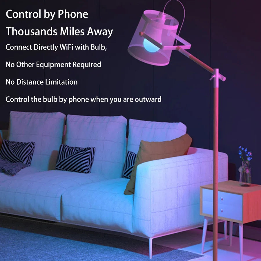 Tuya WiFi Smart LED Bulb E27 RGB 12W/15W/18W – Alexa & Google