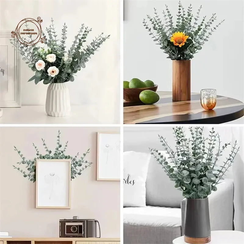 Artificial Eucalyptus Branches 5/10/20pcs – Wedding & Home Décor