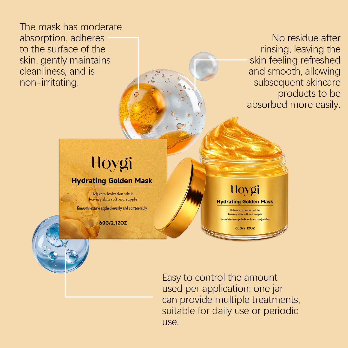 Gold Collagen Peel-Off Face Mask – Hydrating & Firming