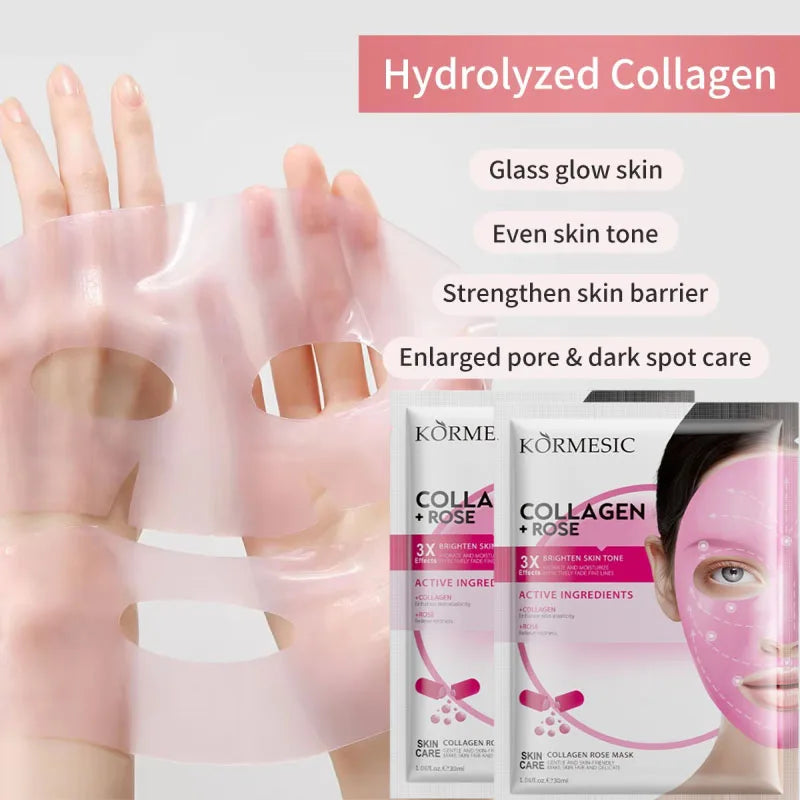 SADOER Collagen Facial Mask – Hydrating, Firming & Brightening