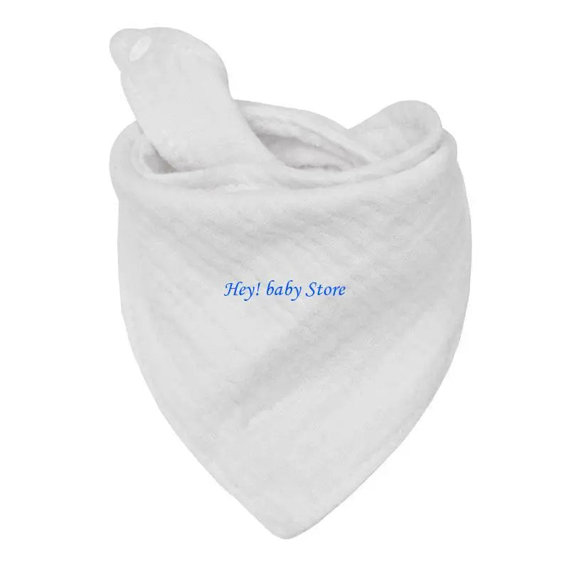 Soft Cotton Triangular Baby Bib | Breathable Drool Feeding Scarf