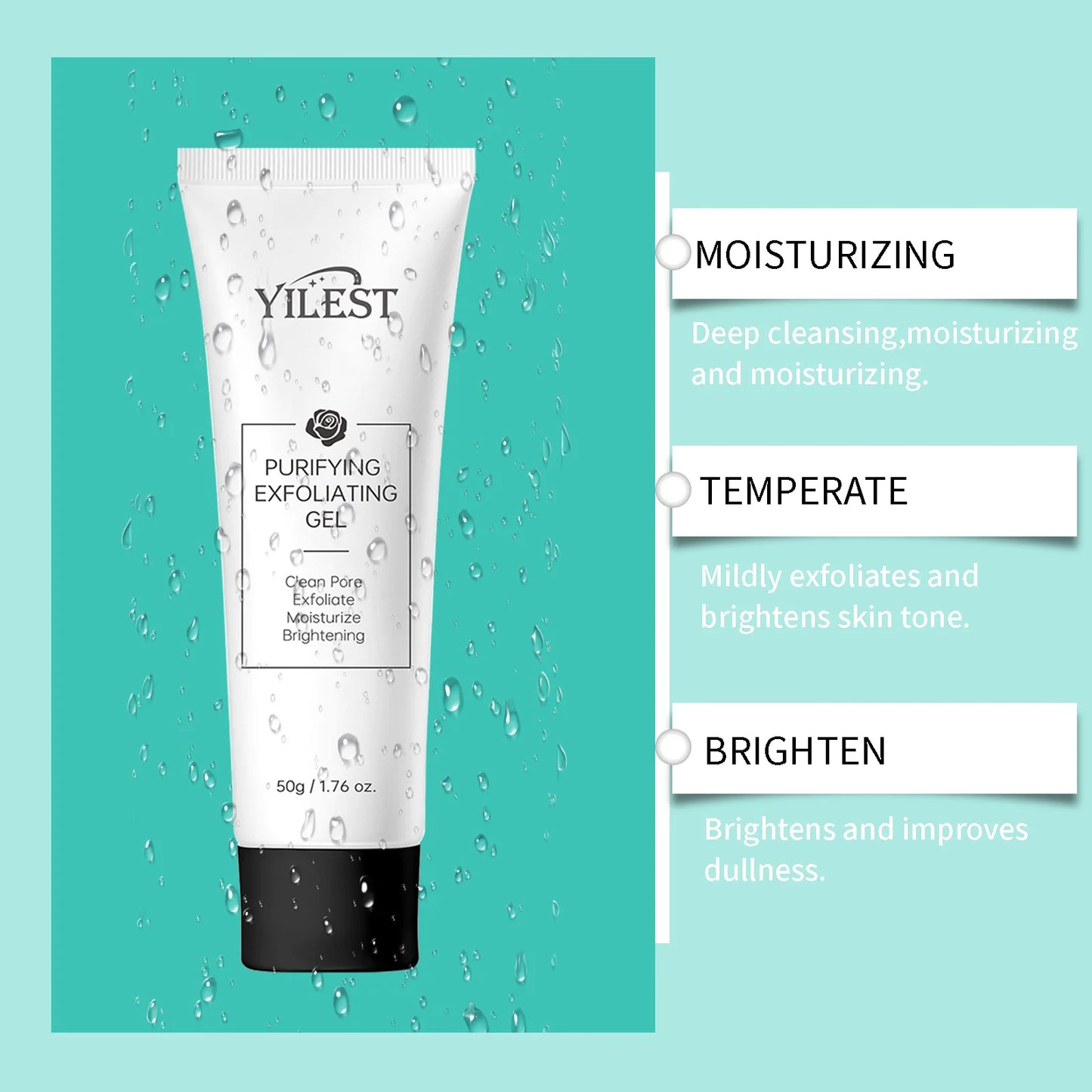 Purifying Exfoliating Gel 50g | Face & Body Scrub, All Skin Types