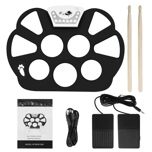 W758 Hand Roll Portable Drum Stand Neutral Without Horn Children's Peaceful Pleasures Health and Wellness