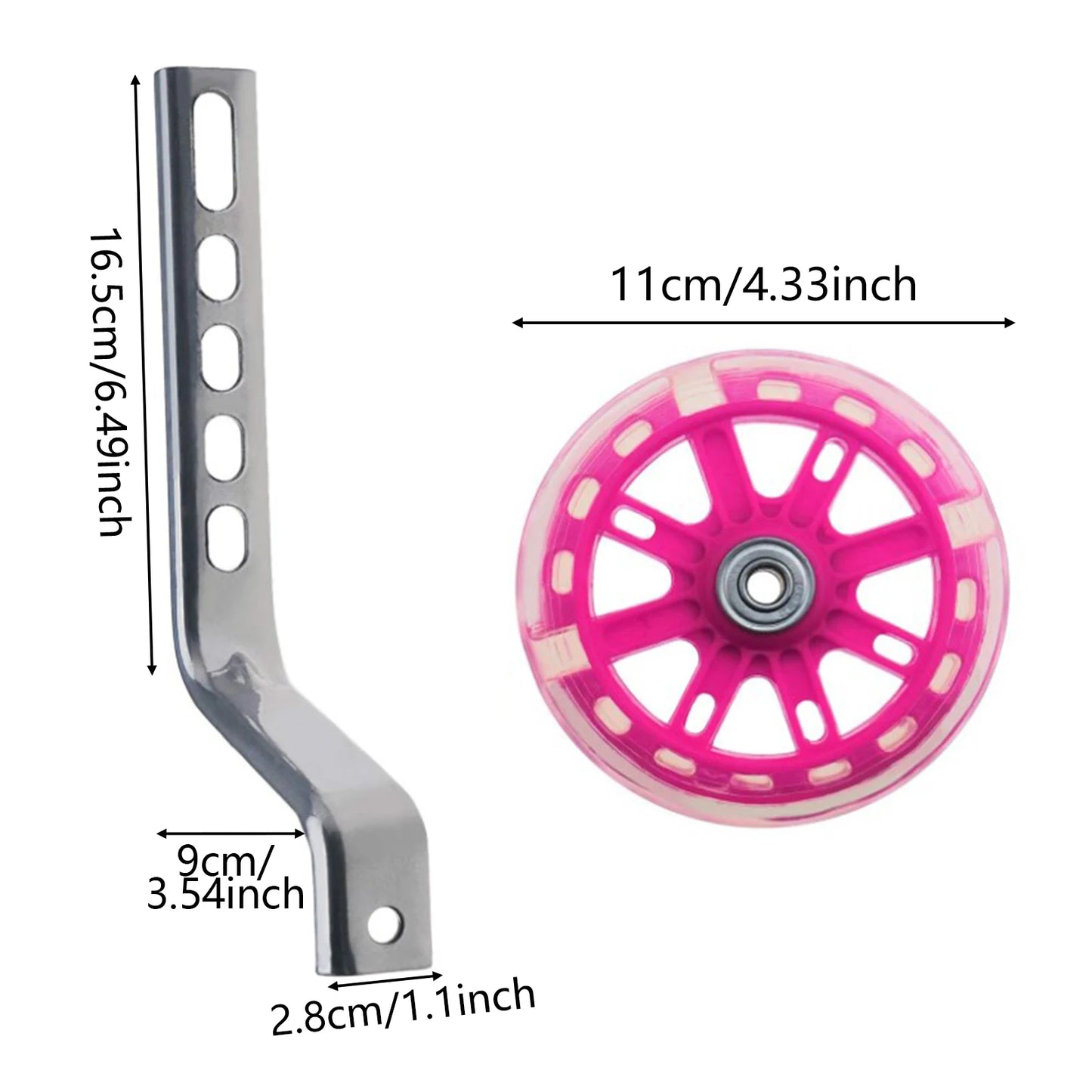 Stronger Bike Stabilizer Mounting Kit Silent Balance Flash Bicycle Assist Wheel for Children Folding Bikes Peaceful Pleasures Health and Wellness
