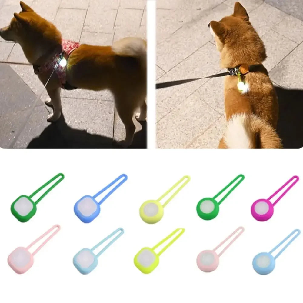 Waterproof LED Dog Collar Pendant | Silicone Night Safety Light