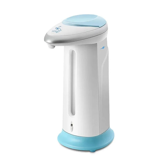 Automatic Touchless Hands Free 400ml ABS Liquid Soap Dispenser for Bathroom Kitchen Sink Countertop Peaceful Pleasures Health and Wellness WHITE