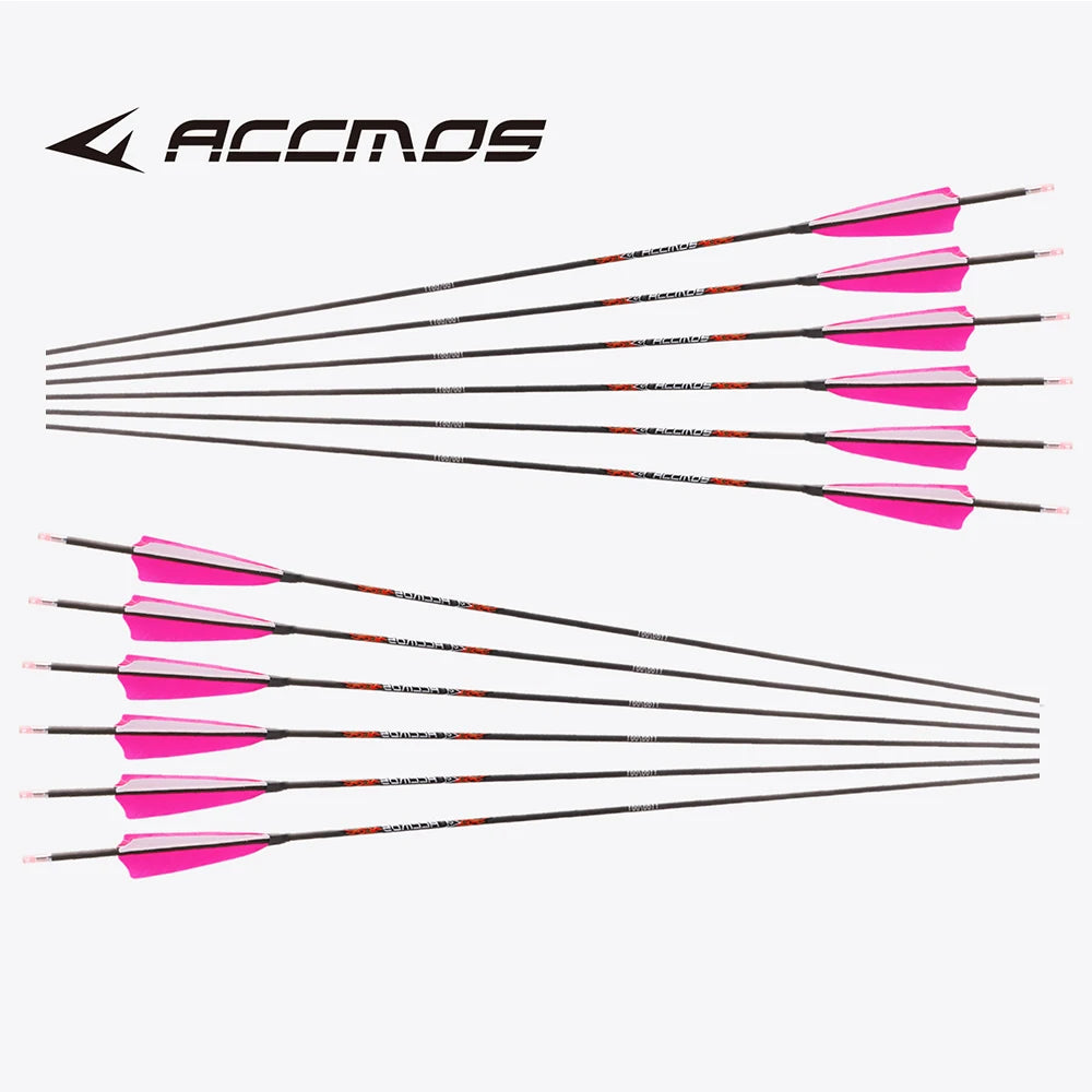 12 18ps ID4 Pure Carbon Arrow Spine 300-1500 Archery Bow Hunting