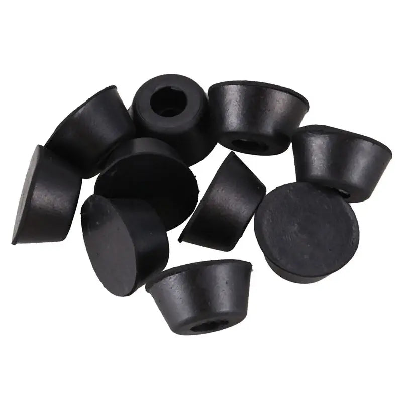 A36T-100 Pcs 21Mm X 10Mm Conical Recessed Rubber Feet Bumpers Pads Black Peaceful Pleasures Health and Wellness