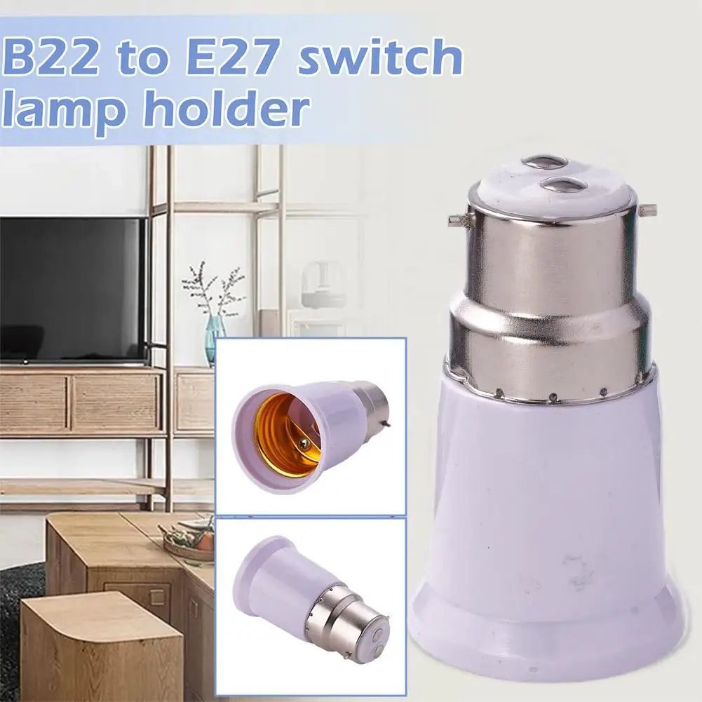 Bayonet to Screw Lamp Light Socket Bulb Base Spliter Extension Adapter LED Corn Bulb Led Lamp Adapter B22 To E27 Bulb Sockets Peaceful Pleasures Health and Wellness Default Title