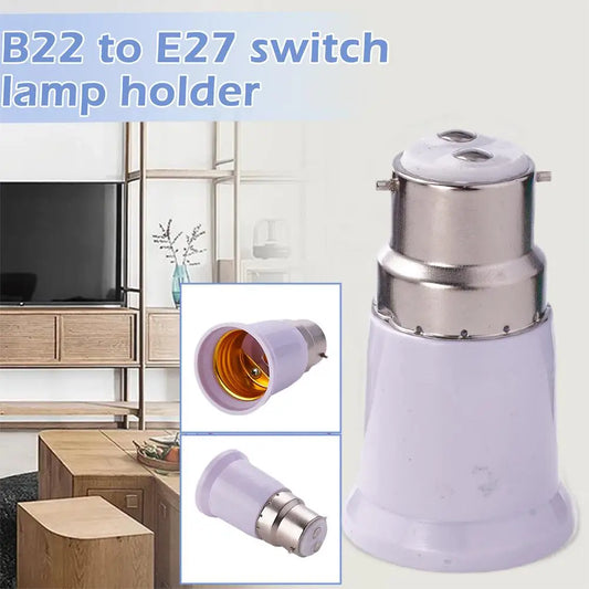 Bayonet to Screw Lamp Light Socket Bulb Base Spliter Extension Adapter LED Corn Bulb Led Lamp Adapter B22 To E27 Bulb Sockets Peaceful Pleasures Health and Wellness Default Title