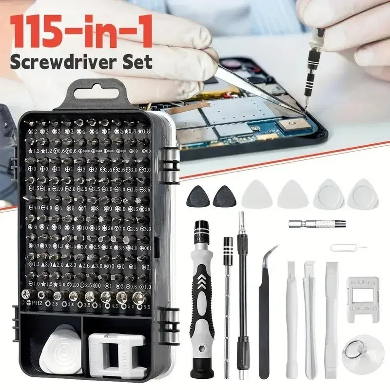 115-in-1 Precision Screwdriver Set | Magnetic Repair Tool Kit Precision Screwdriver Set Peaceful Pleasures Health and Wellness