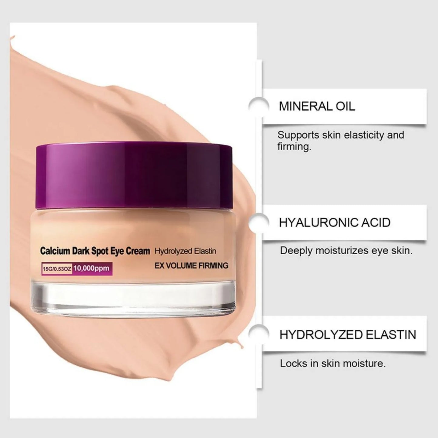 Calcium Eye Cream – Brightening, Firming & Hydrating Under-Eye