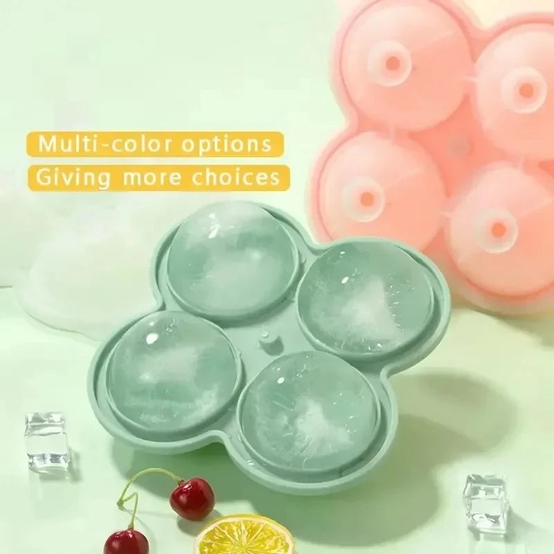1pc Large Silicone Ice Cube Trays - Easy-Release No Leakage Perfect for Whiskey Cocktails Juice and Parties Peaceful Pleasures Health and Wellness