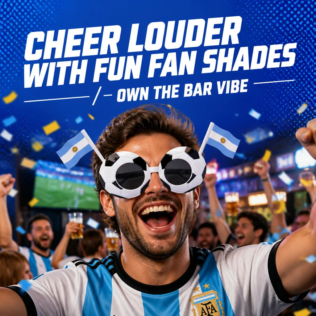 National Flag Soccer Sunglasses | 2026 Football Fan Party Gift Novelty Fan Sunglasses Peaceful Pleasures Health and Wellness