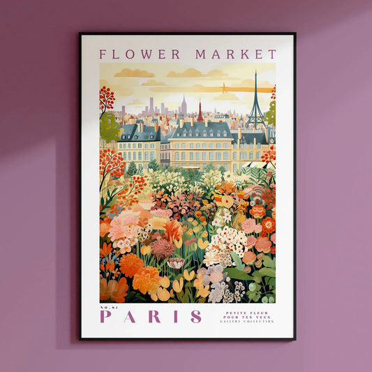 Flower Market Print, Paris Print, Botanical Prints, Digital Prints, Colorful Prints, Trendy Prints, Green Prints, Art Gifts, Flo Peaceful Pleasures Health and Wellness WS644-4 50x70cm Unframed