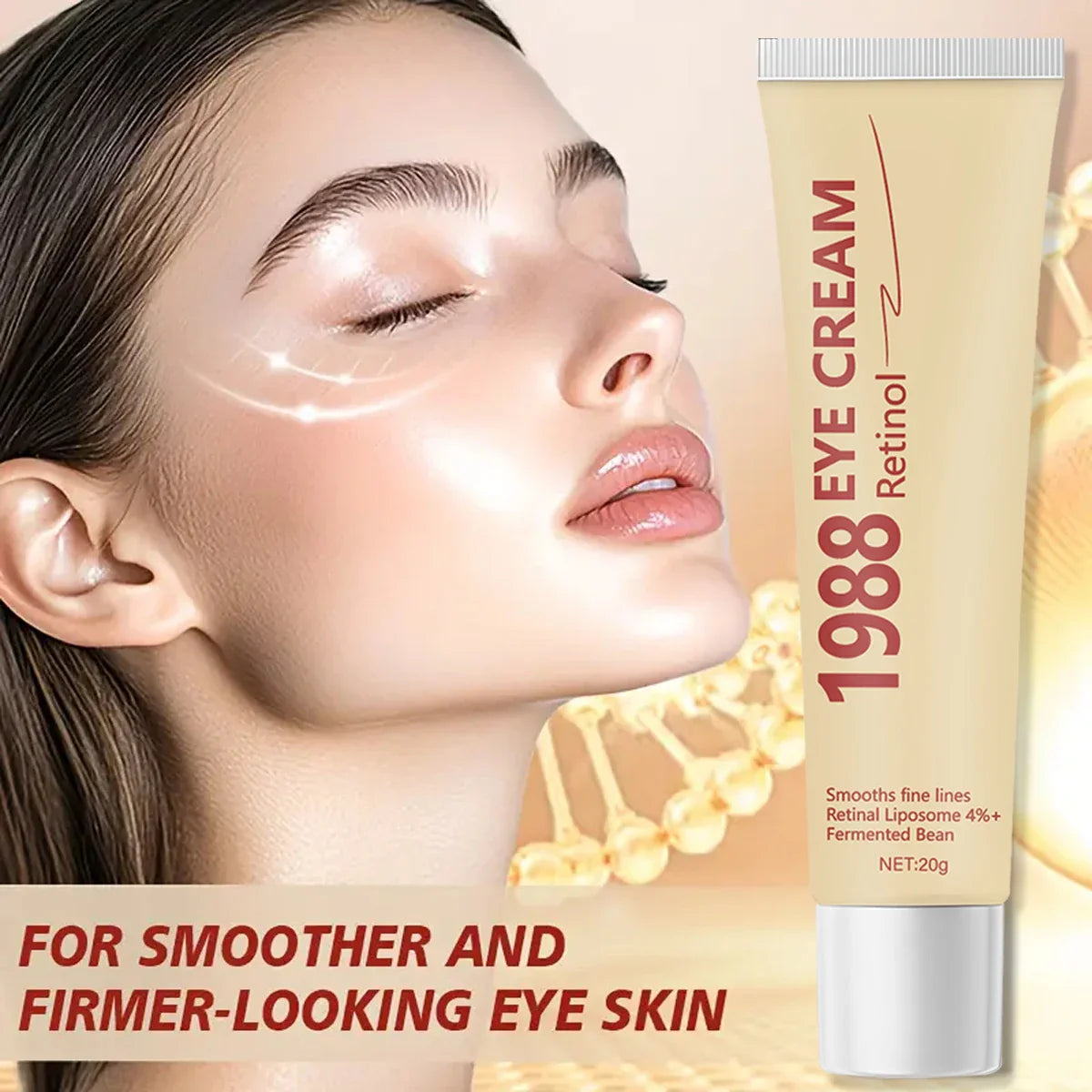 Retinol Eye Cream | 4% Retinal Liposome & Fermented Bean | 20g