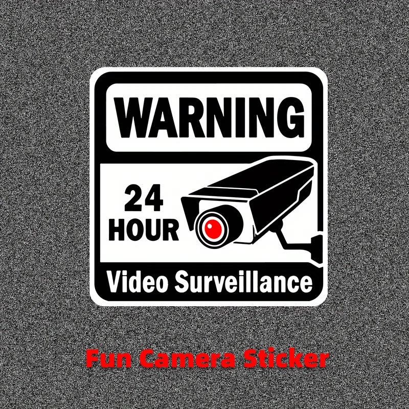 24-Hour Security Warning Stickers – 2pcs | Home & Business