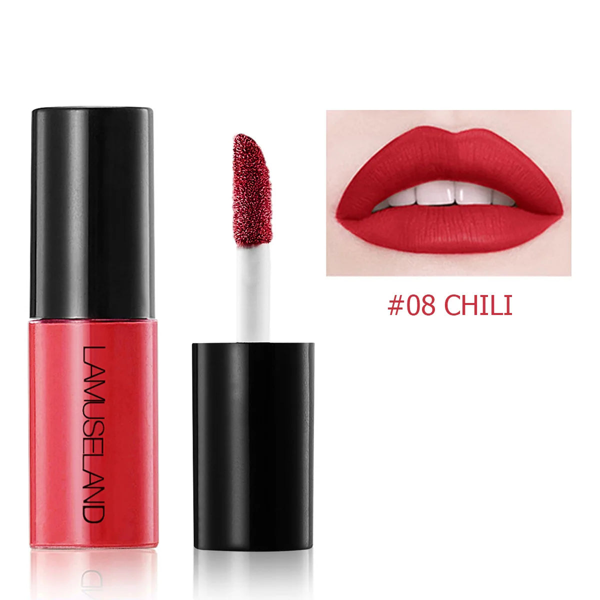 12-Color Velvet Matte Liquid Lip Gloss – Waterproof, Long-Lasting