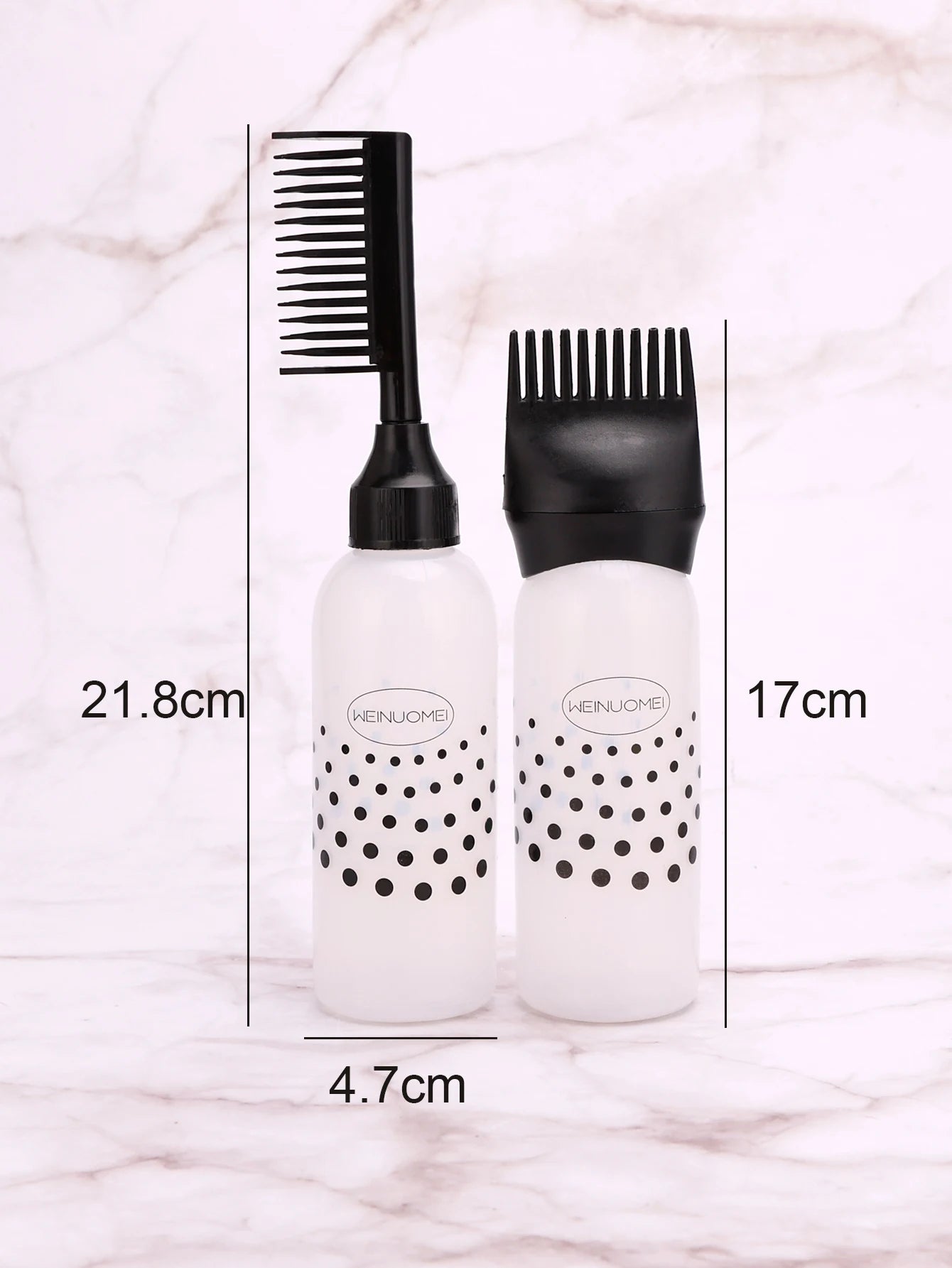Hairdressing Dye Shampoo Applicator Refillable Empty Hair Colour Bottles Hairdresser Application Treatment Hair Dye Tools Set Peaceful Pleasures Health and Wellness