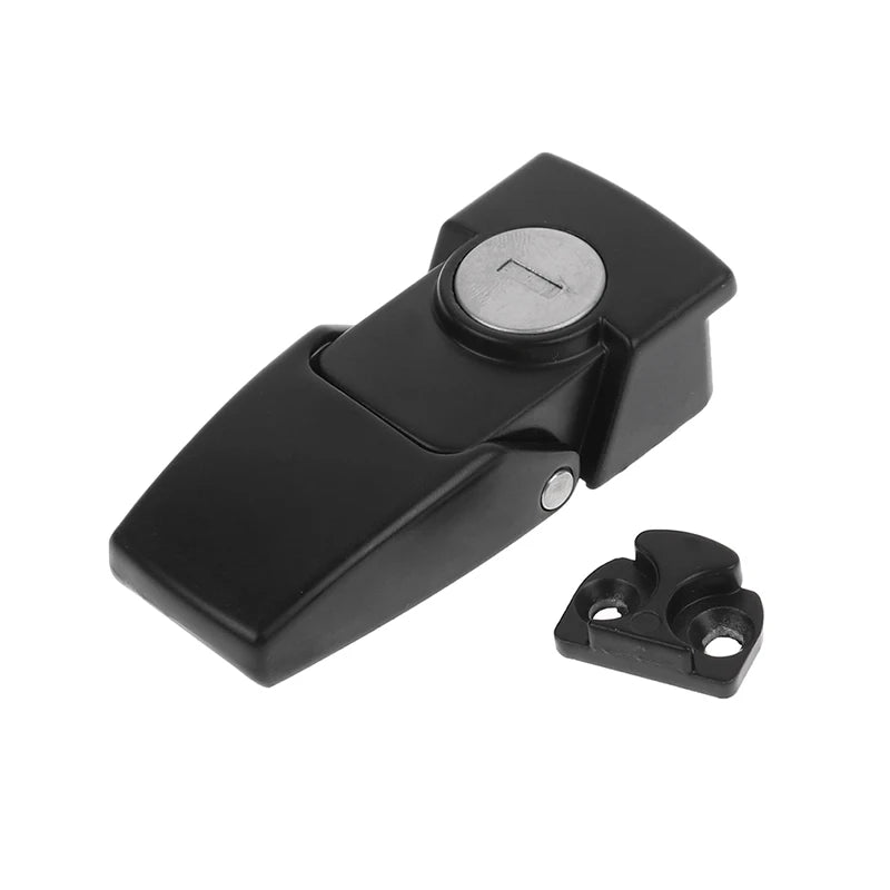 High Quality Cabinet Black Coated Metal Hasp Latch DK604 Security Toggle Lock With Two Keys Peaceful Pleasures Health and Wellness