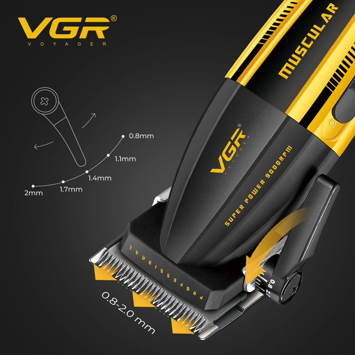 VGR 285 new hair clipper with personalized and cool body, powerful hair trimmer, multifunctional hair clipper, personal protecti Peaceful Pleasures Health and Wellness