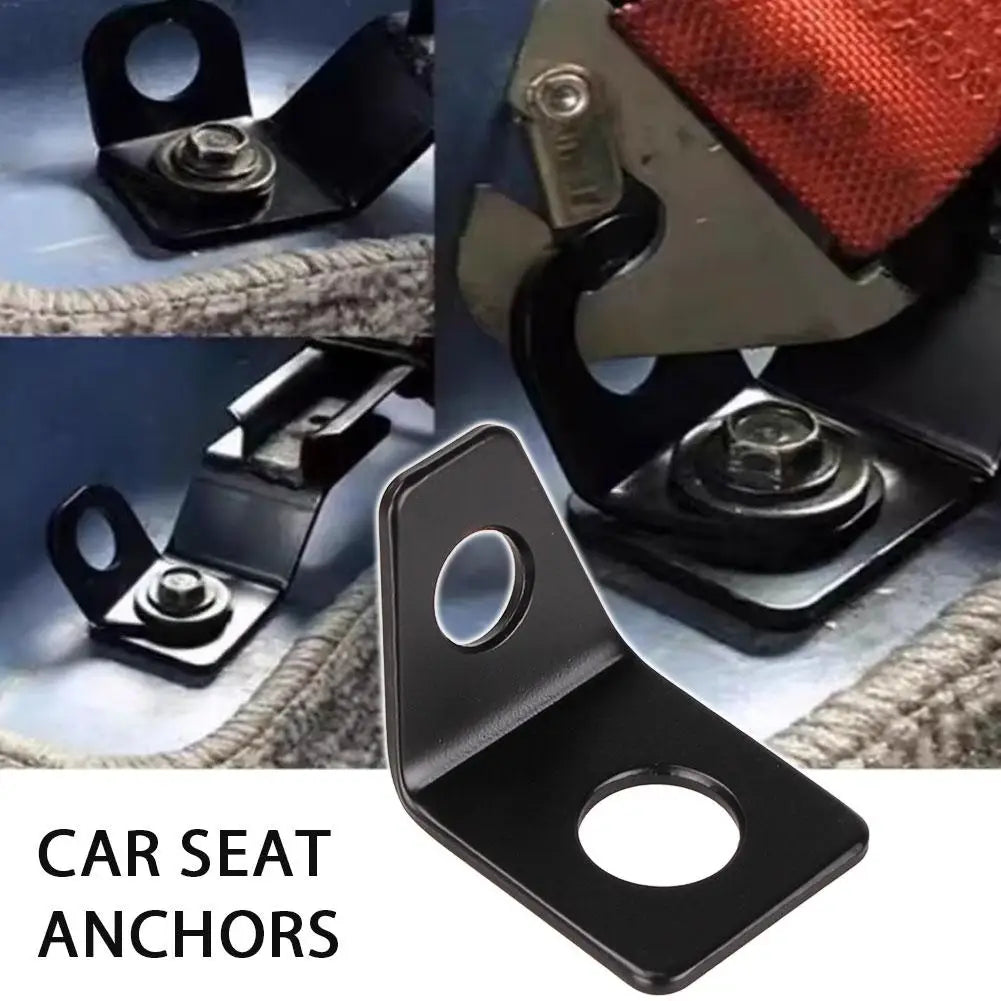 L-Shaped Seat Belt Mounting Bracket Kit-90 Degree Angle Steel Plate Fixing Device for Car Modification,Universal Auto Seat Belt Peaceful Pleasures Health and Wellness