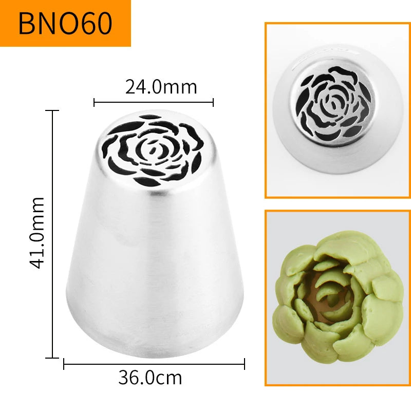 Russian Piping Nozzle Tips – Cake & Cupcake Decorating Set Cake Decorating Tips Peaceful Pleasures Health and Wellness style 6