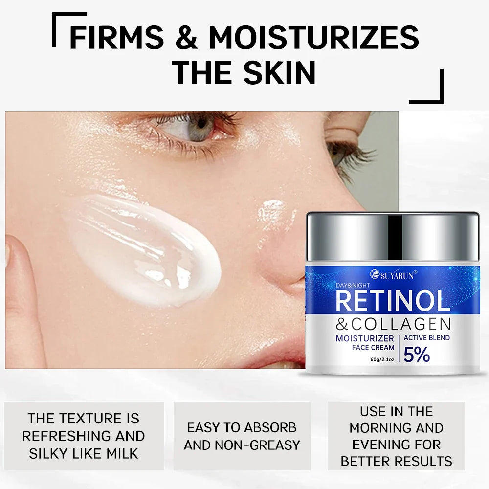 SUYARUN Retinol & Collagen Face Cream – Firming Moisturizer