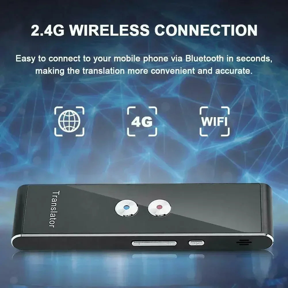 Wireless Voice Translate 40 Languages Multi Smart Instant for Business Travel Study Translated 2 Way Real Time Voice Translator Peaceful Pleasures Health and Wellness