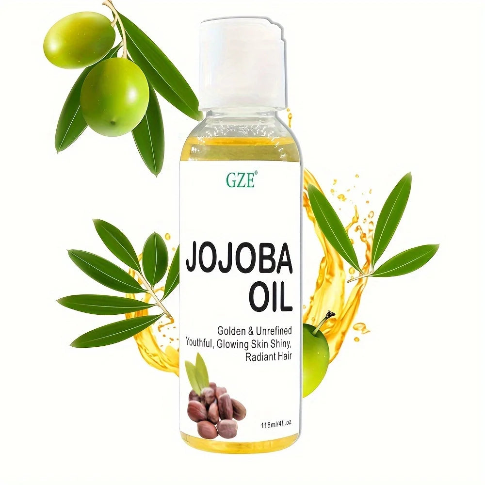GZE Organic Jojoba Oil – Cold Pressed, Hexane-Free | 118ml Organic Carrier Oil Peaceful Pleasures Health and Wellness