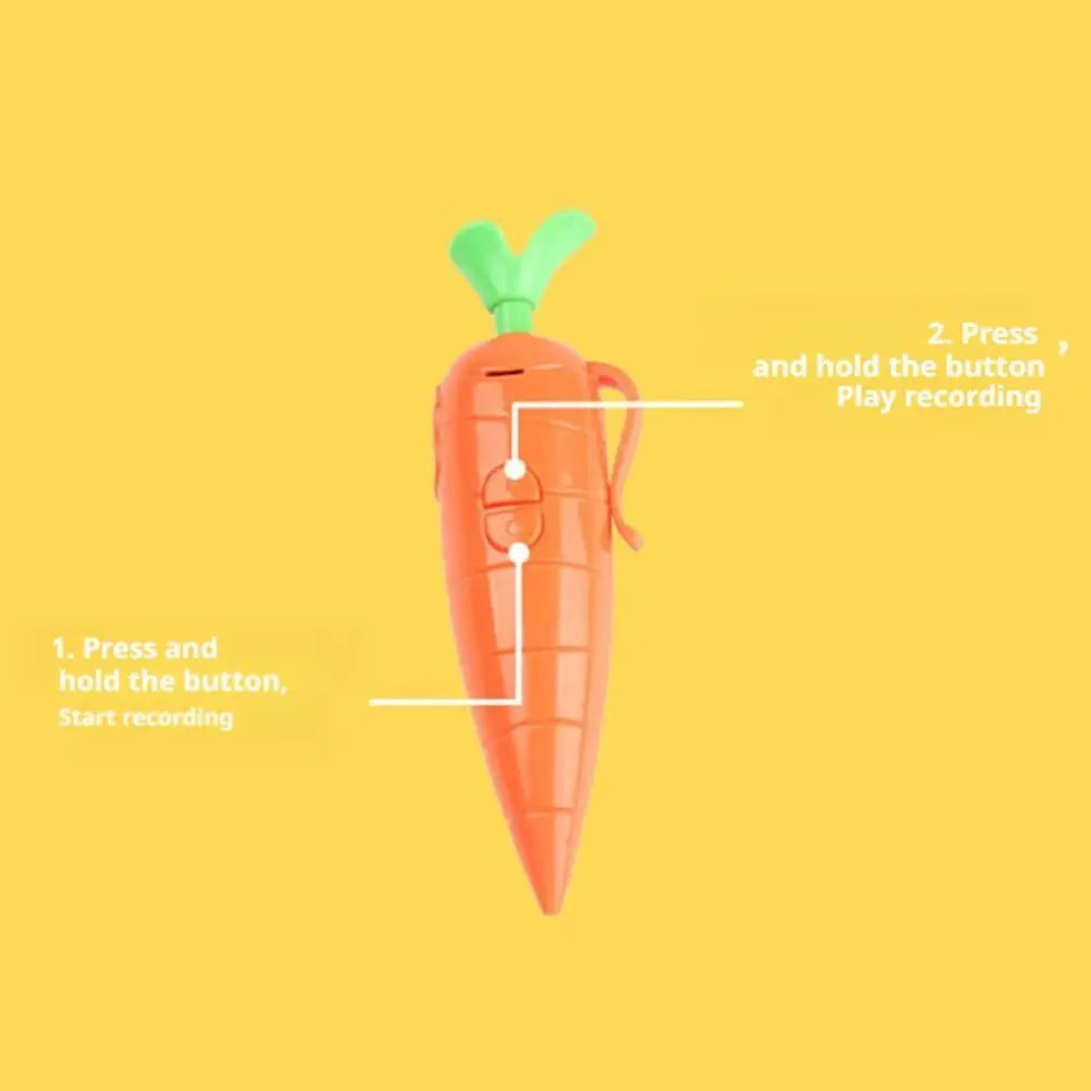 Carrot Digital Voice Recorder Pen Smooth-ink Ballpoint Refill Creative Carrot Design Functional New Special Child Toy Gift Pen Peaceful Pleasures Health and Wellness