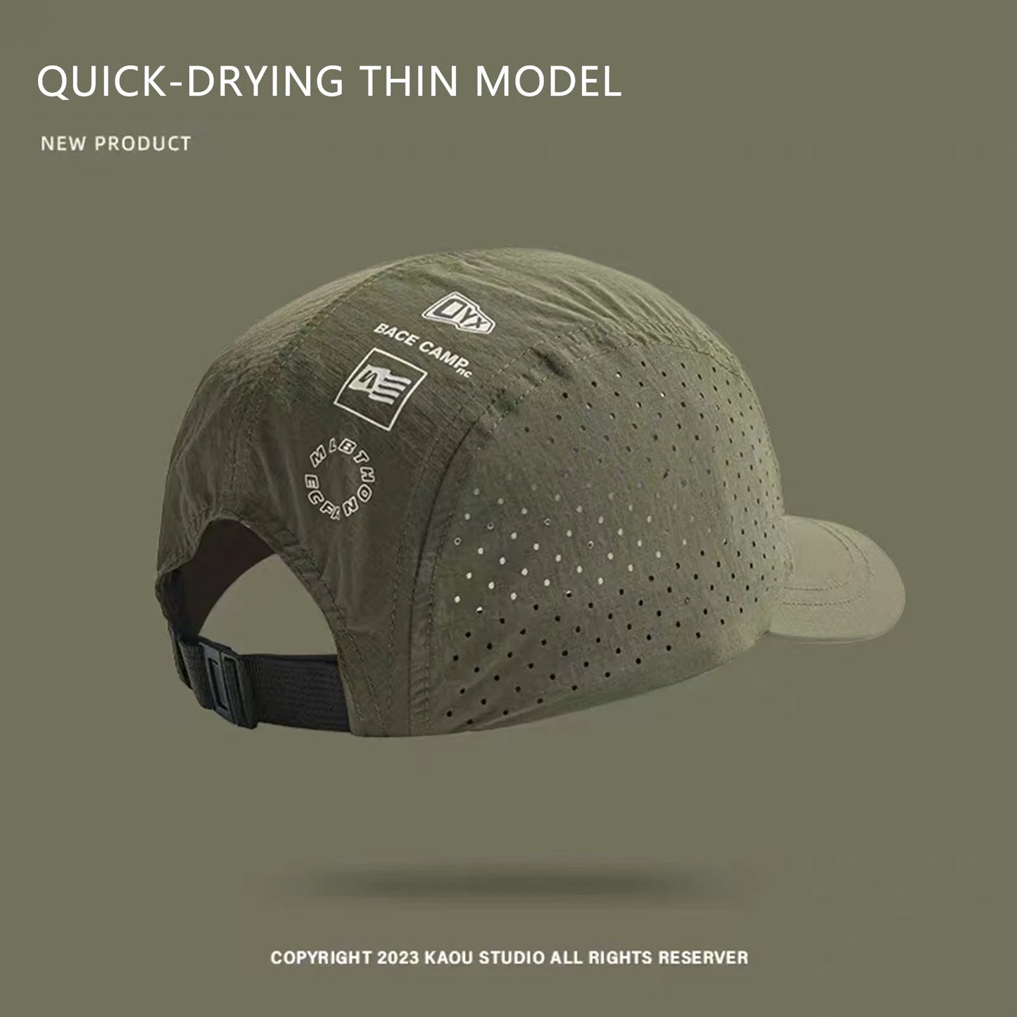 Summer Basic Baseball Cap Quick-drying & Breathable Casual Baseball Hats Birthday Gift for Friends Peaceful Pleasures Health and Wellness Green WHITE