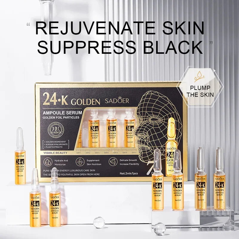 SADOER 24K Gold Face Serum – Hyaluronic Acid & Dark Spots