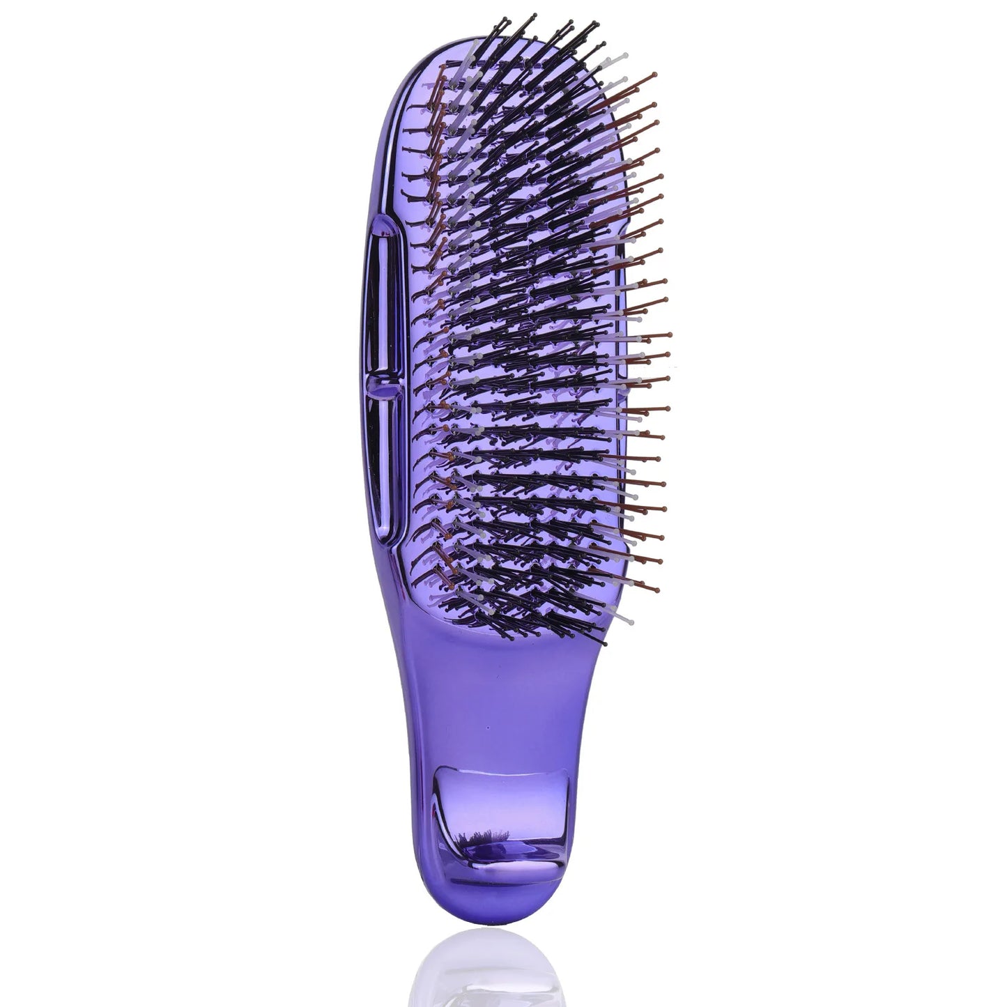 Comb Hair, Meridian Massage, Scalp Cleaning and Care, Dry and Wet Dual-use Portable Hair Comb Barber Accessories Peaceful Pleasures Health and Wellness Purple - B