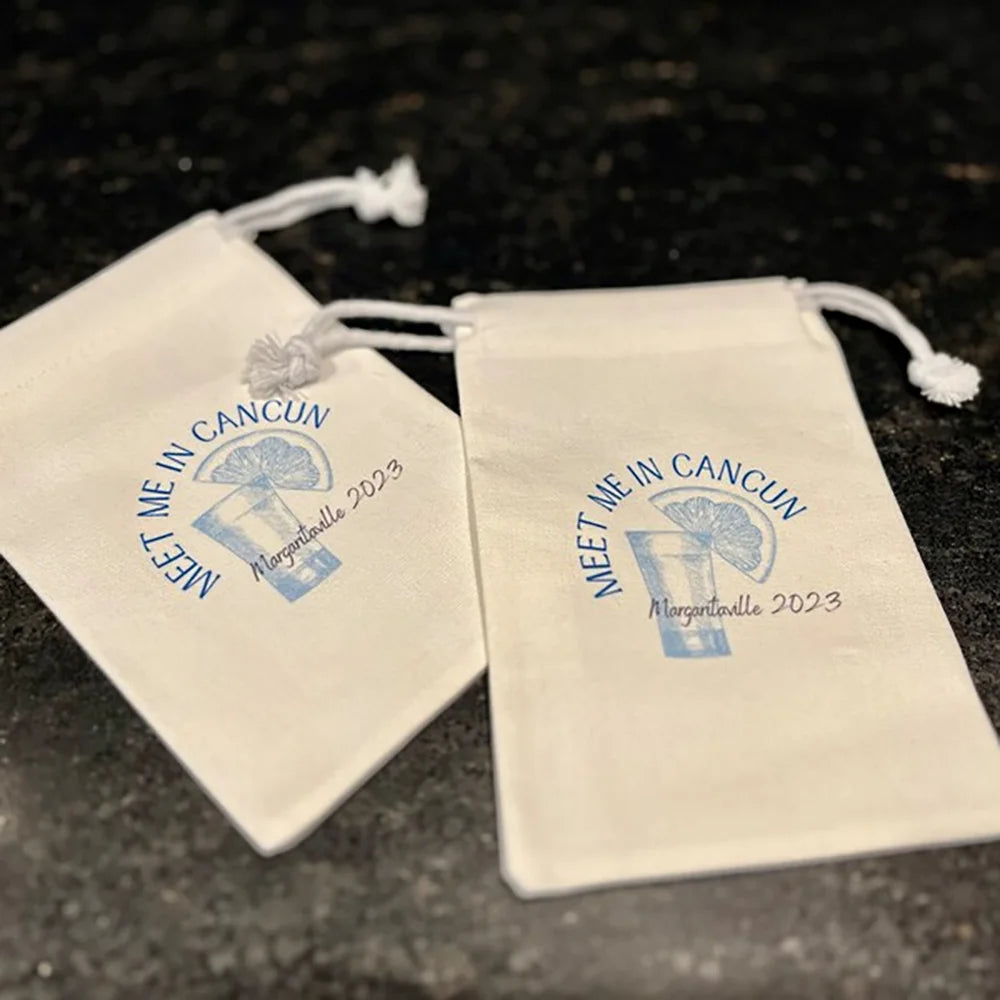 Custom Hangover Kit Bags – Bachelorette & Wedding Favors Party Favor Bag Peaceful Pleasures Health and Wellness