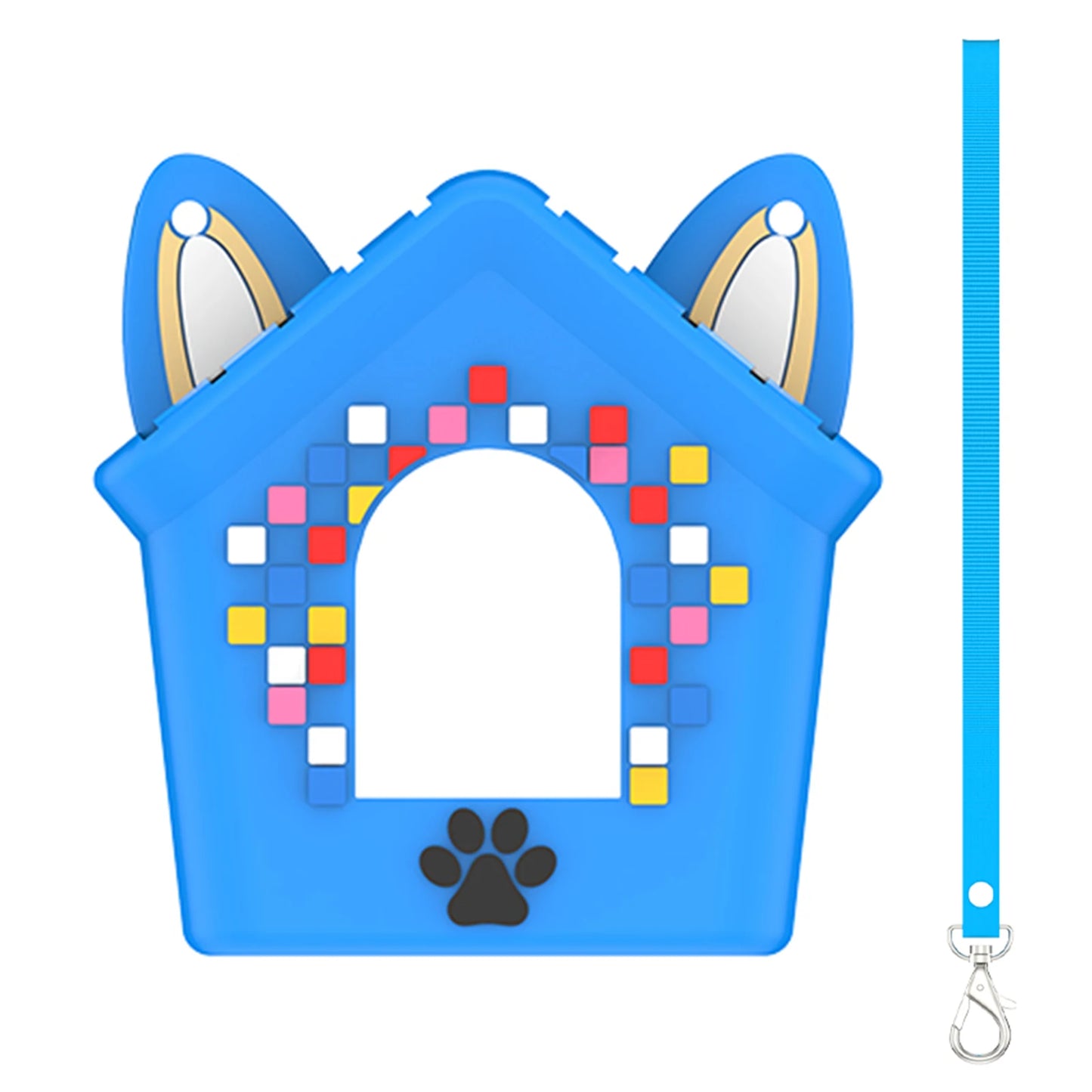 Protective Cover with Lanyard Protective Skin Cover Shockproof & Anti Drop for Doghouse Electronic Pets Accessories Peaceful Pleasures Health and Wellness Blue