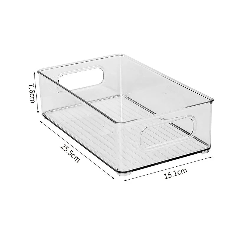 Transparent Refrigerator Storage Box Vegetable Fruit Organizer Fridge Clear Container for Kitchen Food Drinks Storage 2030 Peaceful Pleasures Health and Wellness style A Medium United States