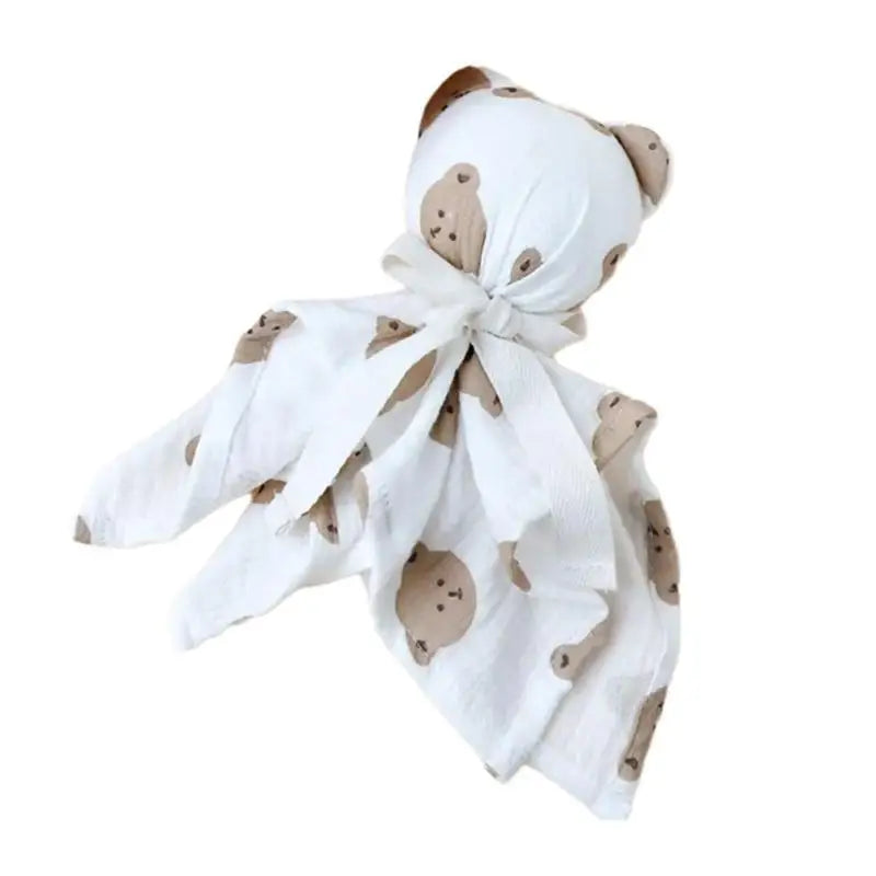 Baby Soothing Blanket with Animal Charm | Soft Cotton Comfort Towel