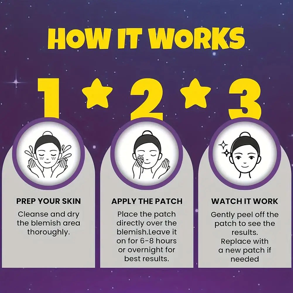 280pcs Acne Care Patch Colorful Star Invisible Pimple Removal Anti-Acne Spot Mark Concealer Repair Sticker Makeup Tool Peaceful Pleasures Health and Wellness